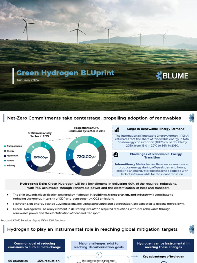 Green Hydrogen BLUprint 1706014763 | PDF | Renewable Energy | Climate ...