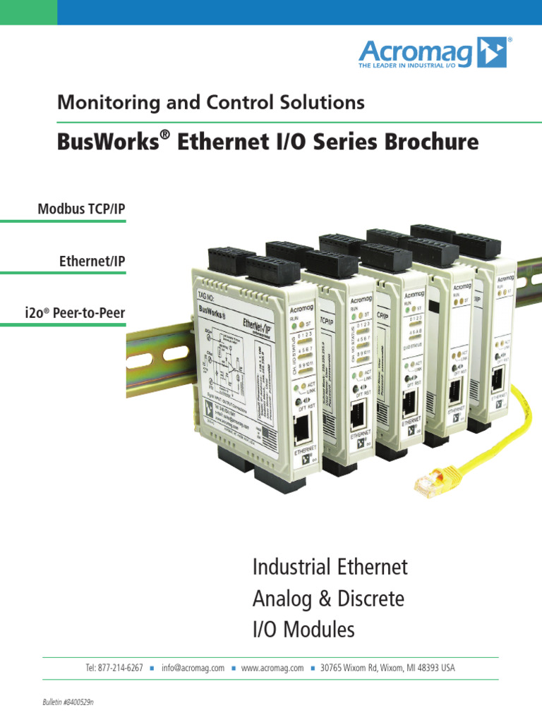 BusWorks® Ethernet I/O Solutions | PDF | Programmable Logic Controller ...