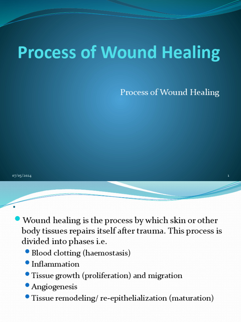 6Process of Wound Healing PDF Wound Healing Wound