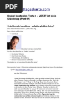 Download Orakel kostenlos Testen  JETZT ist dein Glckstag Part 01 by Christian Taverner SN74823879 doc pdf