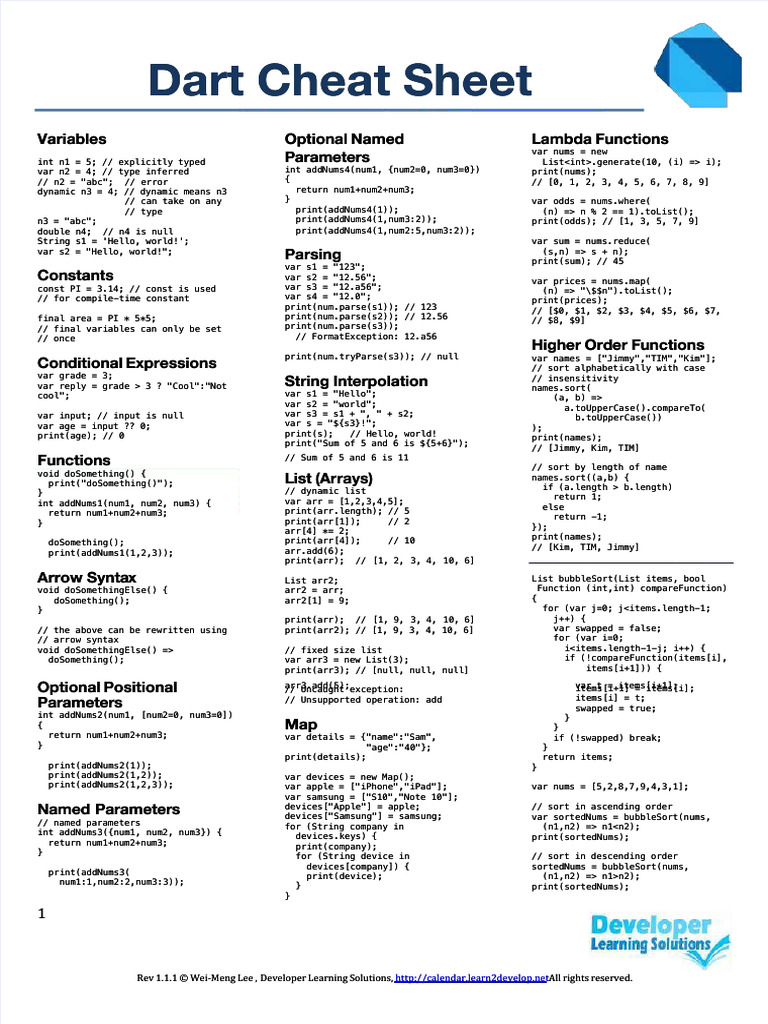 Dart | PDF | Computer Science | Computing