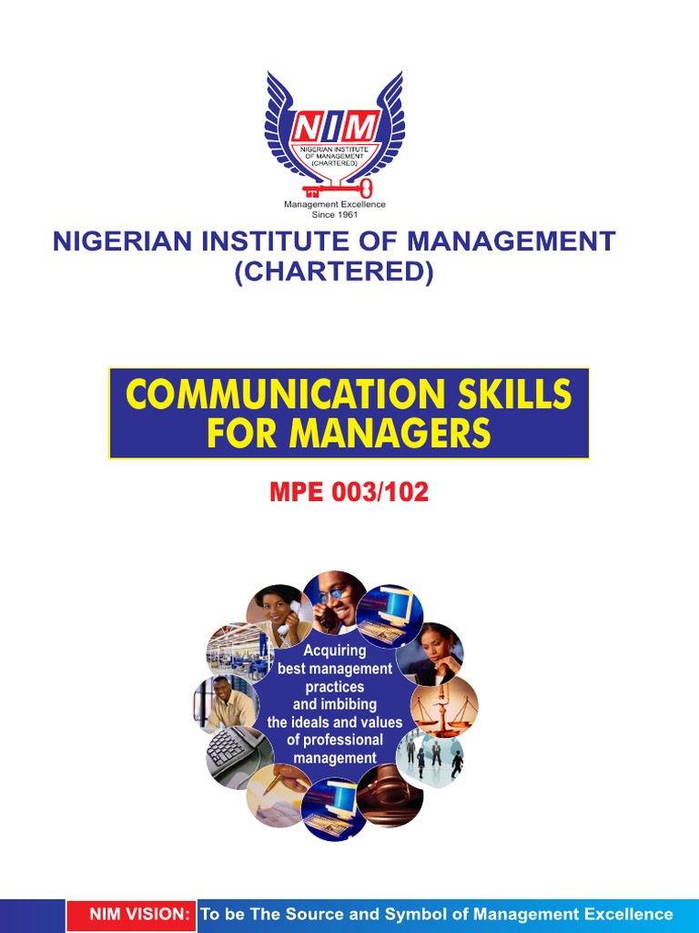 Mpe 102 Communication Skills | PDF | Communication | Nonverbal ...