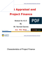 Credit Appraisal and Project Finance: Module No 4 & 5 by Mr. Navneet Saxena