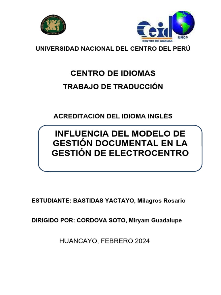 Influencia Del Modelo De Gestión Documental En La Gestión De