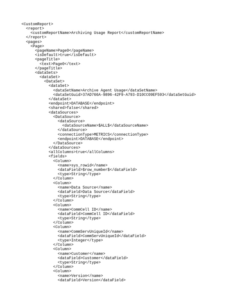 Archiving usage report pdf data management computer data