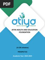 Atiya Foundation UPSC Coaching Prospectus | PDF