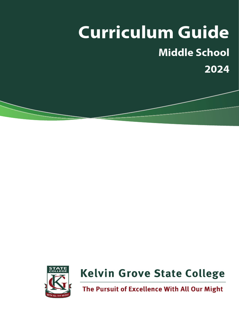 2024 Middle School Curriculum Guide | PDF