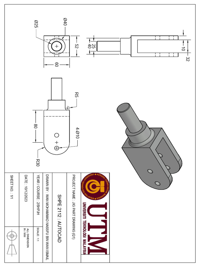 Jig Part Drawings for SHPE 2112 | PDF