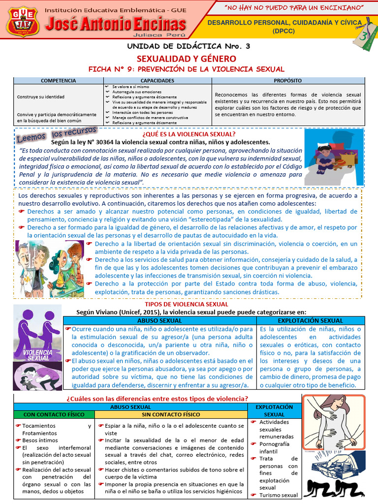 Prevención de la Violencia Sexual Infantil | PDF | Violencia | La ...