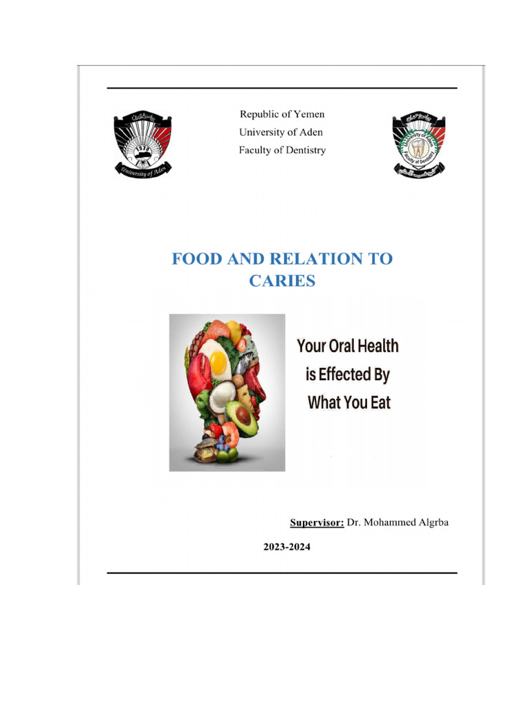 Diet's Impact on Dental Caries | PDF | Human Tooth | Tooth Enamel