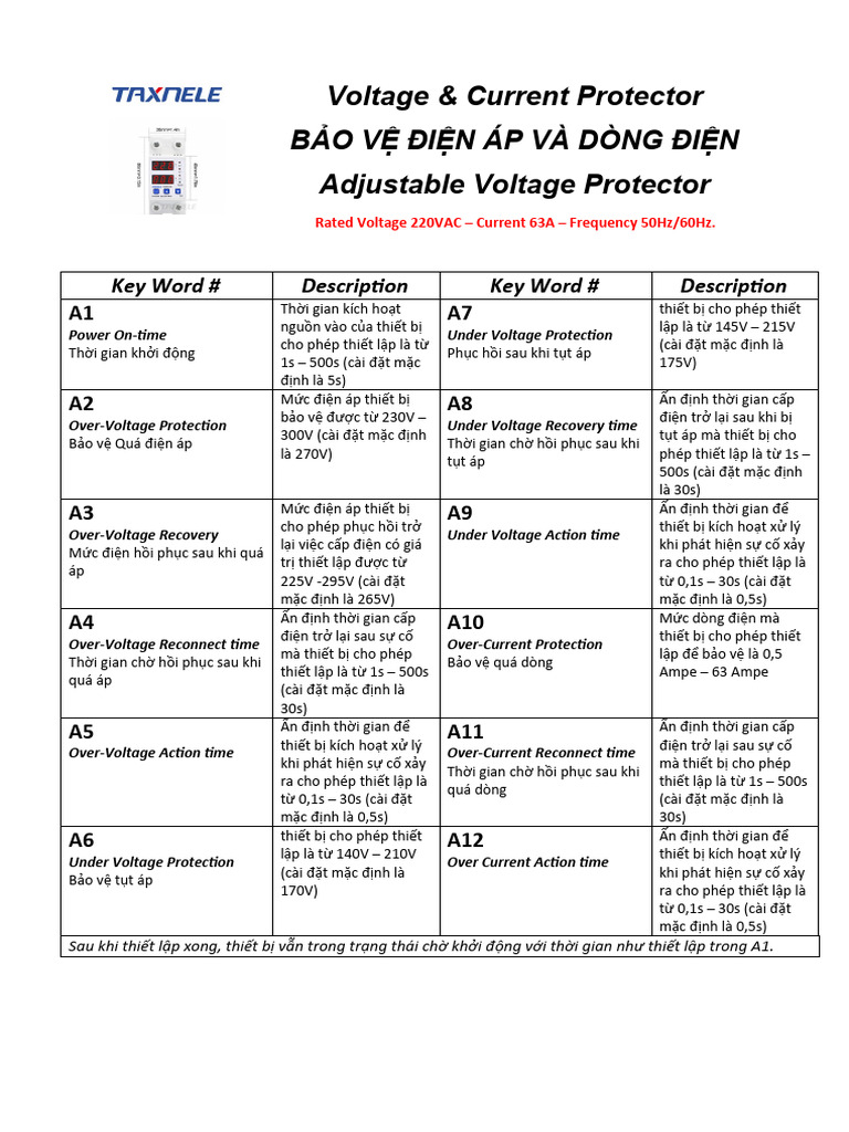 Adjustable Voltage Protector | PDF