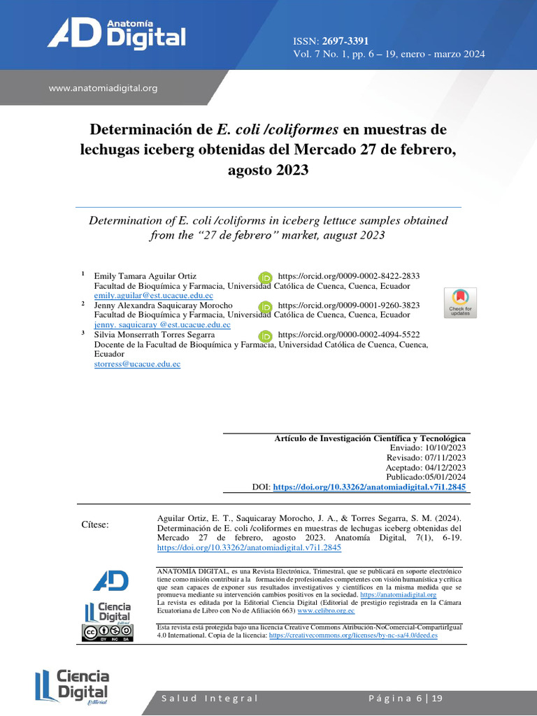2845-Texto Del Artículo-12138-2-10-20240215 | PDF | Alimentos | Organismos