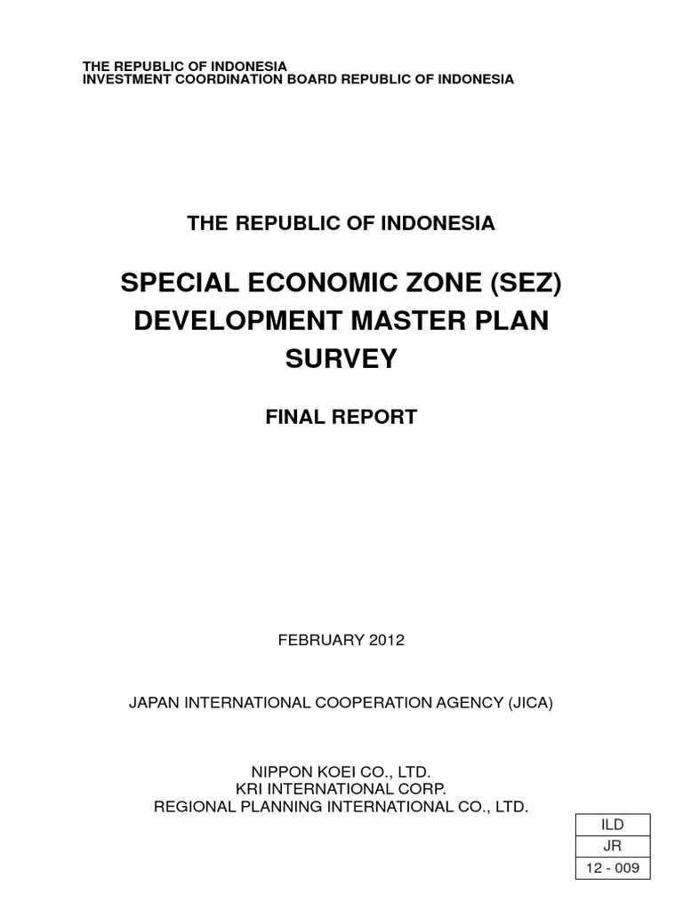 Sample SEZ Report | PDF | Employment | Subsidy