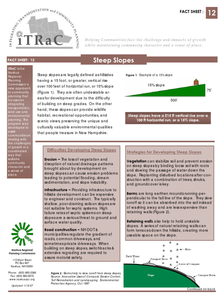 Slopes Stabilization Measures Pdf Erosion Soil