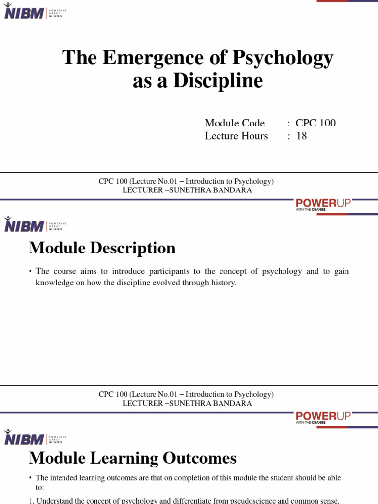 Introduction to Psychology Overview | PDF | Psychology | Cognition