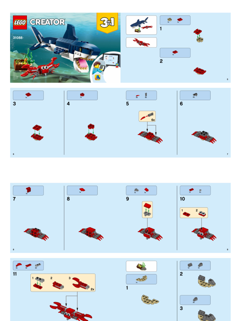 Lego 31088, Deep Sea Creatures, LEGO® Creator | PDF
