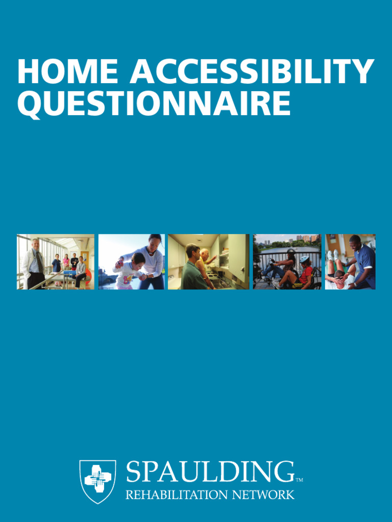 Home Accessibility Questionnaire - 1013 English | PDF | Shower | Wheelchair