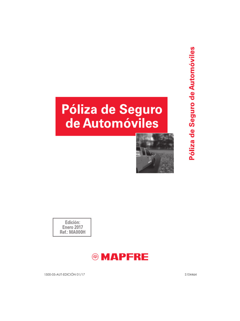 Póliza de Seguro de Automóviles MAPFRE | PDF | Póliza de seguros | Seguro