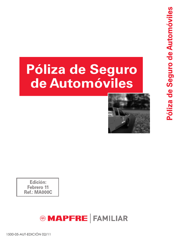 CG Mapfre Ma000c | PDF | Póliza de seguros | Seguro