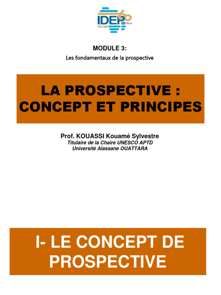 Les Fondamentaux de la Prospective | PDF | Évolution de carrière ...