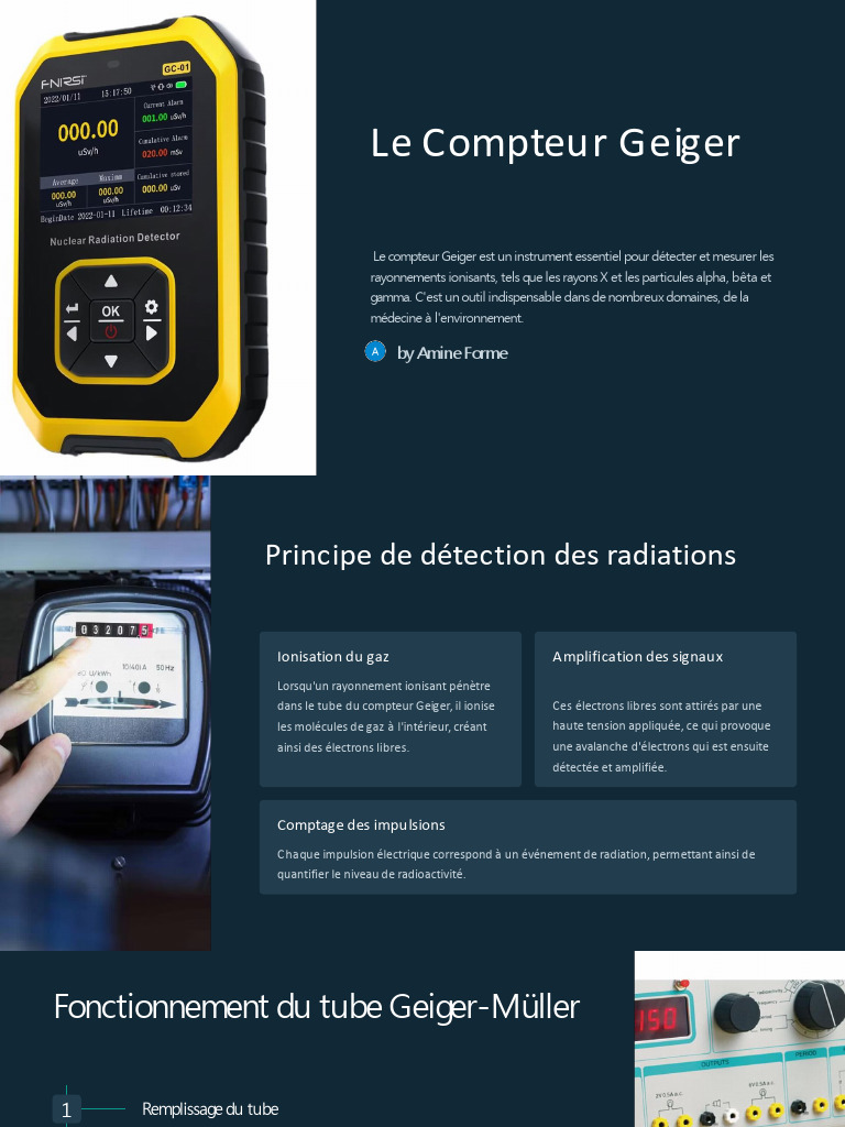 Fonctionnement du Compteur Geiger | PDF | Radioactivité | Sciences ...