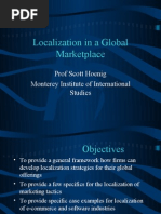 Localization in A Global Marketplace: Prof Scott Hoenig Monterey Institute of International Studies