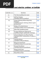 Leetcode DSA Complete Sheet | PDF | Computing | Algorithms