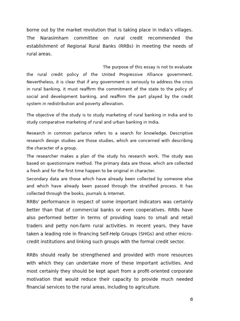 Rural Banking Marketing in India | PDF | Banks | Economies