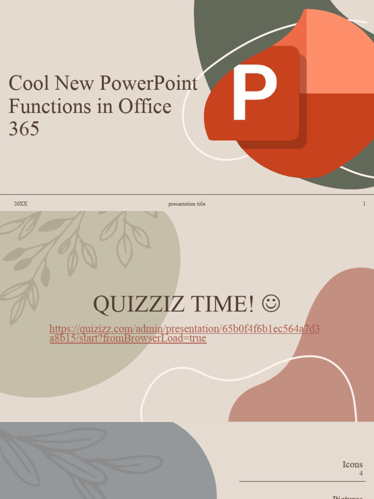 Cool New PowerPoint Functions in Office 365 | PDF | Icon (Computing ...