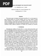 Thermal Instability of Couette Flow: S. C. Agrawal and J. C Saini