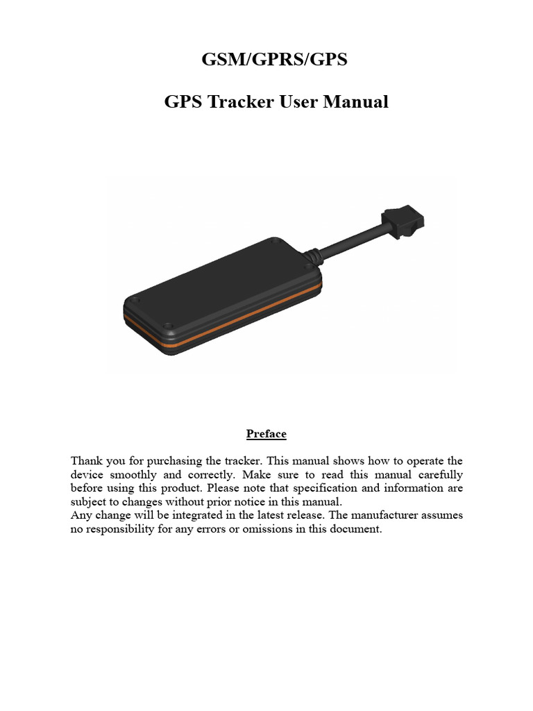 GPS Tracker User Manual Guide | PDF | General Packet Radio Service ...