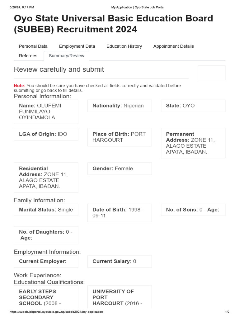 My application oyo state job portal pdf