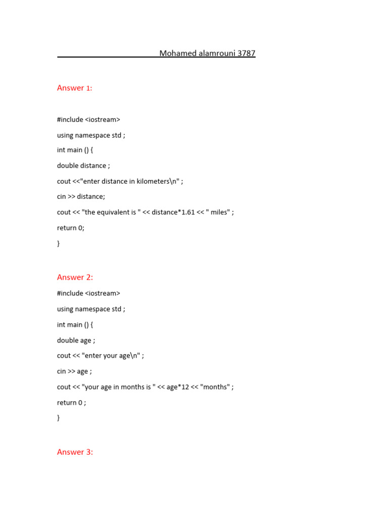 C++ Assignment | PDF
