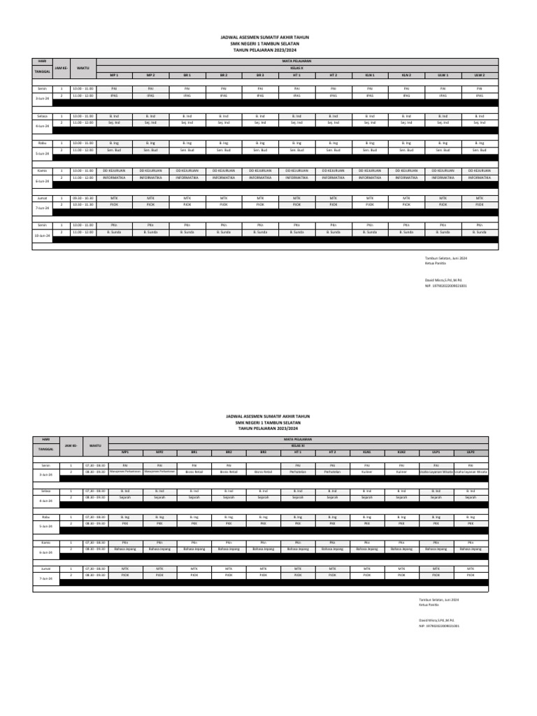 Jadwal Asat 20232024 Share PDF