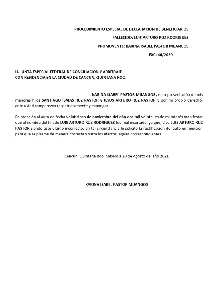 Procedimiento especial de declaracion de beneficiarios 2 pdf