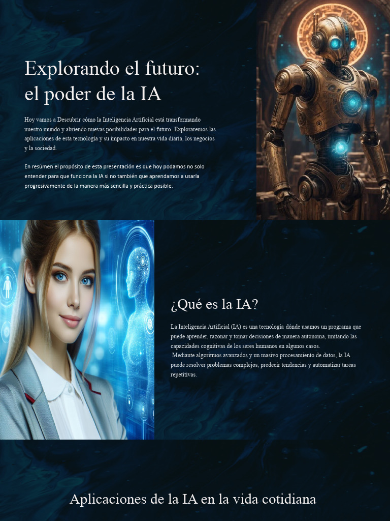 Explorando El Futuro El Poder de La IA | PDF | Inteligencia artificial ...