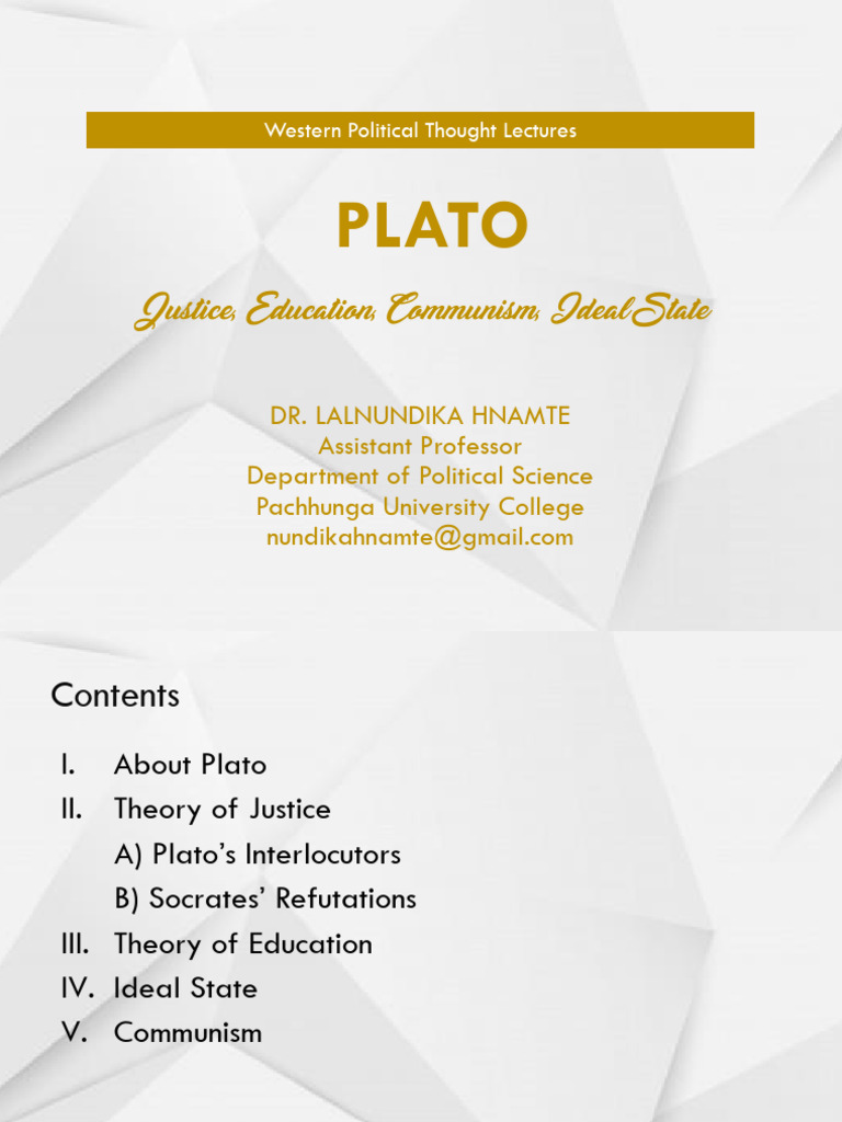 Plato's Theory of Justice and Education | PDF | Socrates | Plato