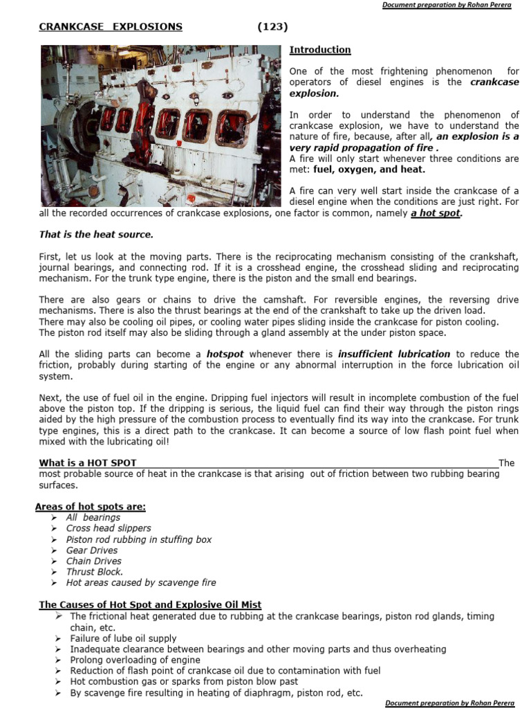 9.crankcase Explosion | PDF | Piston | Internal Combustion Engine