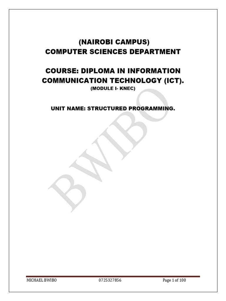 Structured Programming Pascal | PDF | Data Type | Programming