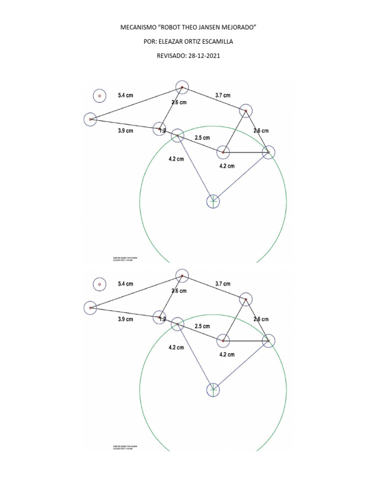 Mecanismo Robot Theo Jansen Mejorado Pdf