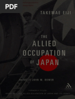 The Allied Occupation of Japan - Takemae, Eiji Ricketts, Robert ...