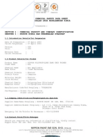 Chemical Safety Data Sheet Risalah Data Keselamatan Kimia: 1.1 Introduction Details/Isi Pengenalan