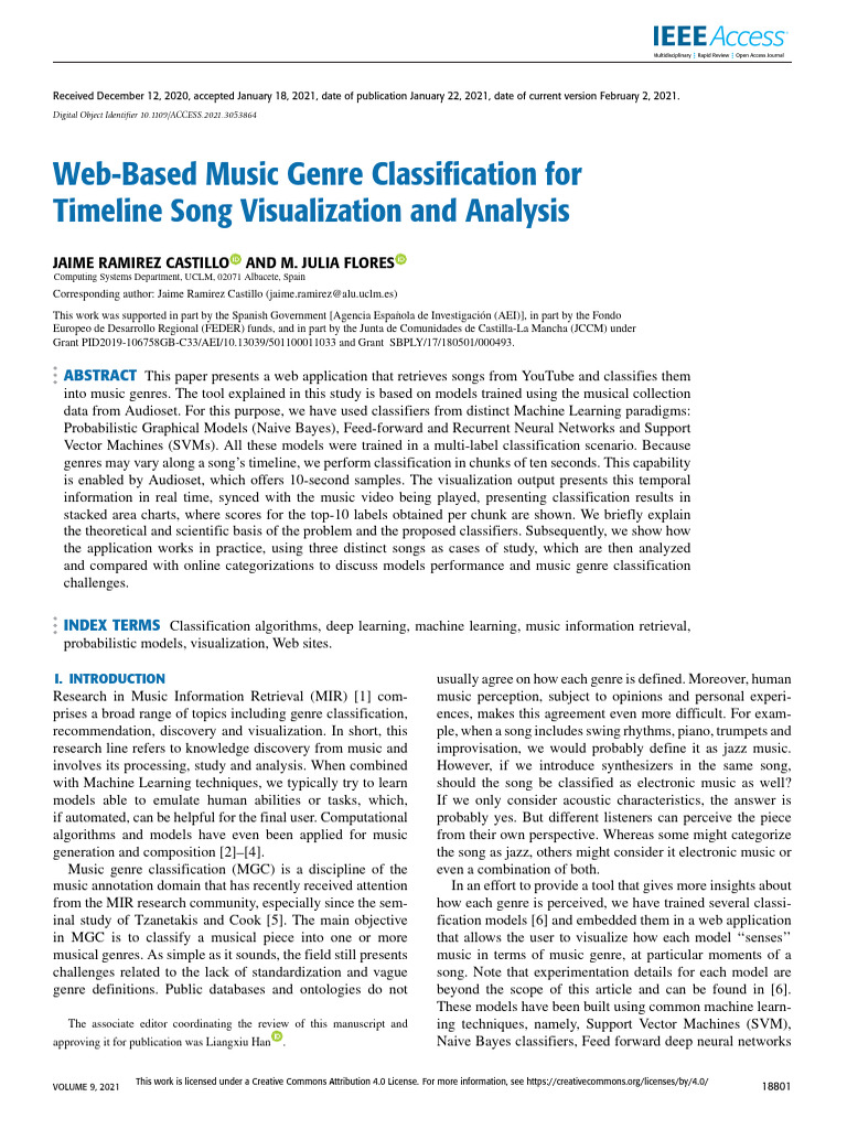 Web-Based Music Genre Classification For Timeline Song Visualization ...