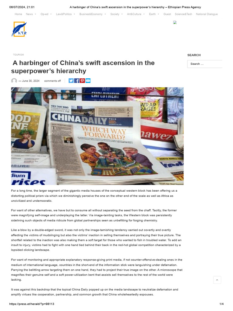China Daily: A New Era of Influence | PDF | China | World Politics