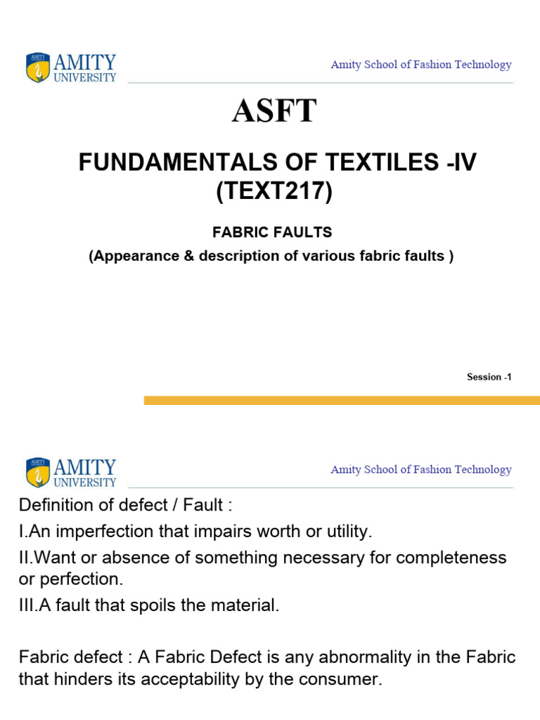 Overview of Fabric Faults and Defects | PDF | Loom | Weaving