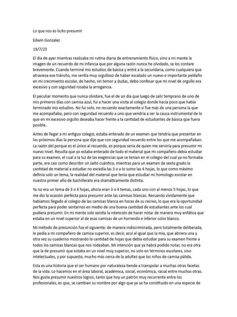 Lo Que Nos Es Licito Presumir | PDF | Cristo (título) | Dios