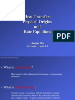 Heat Transfer: Physical Origins and Rate Equations: Chapter One Sections 1.1 and 1.2