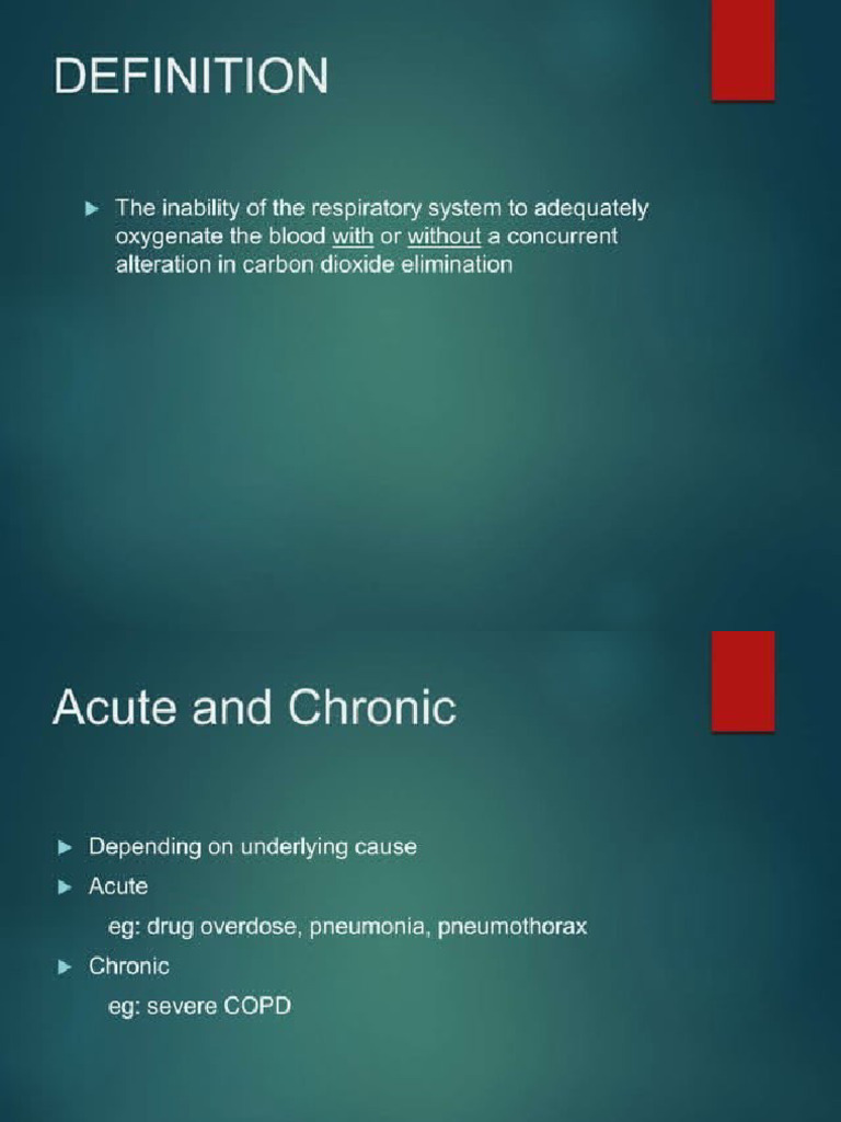 Etiopathogenesis of Resp Failure | PDF