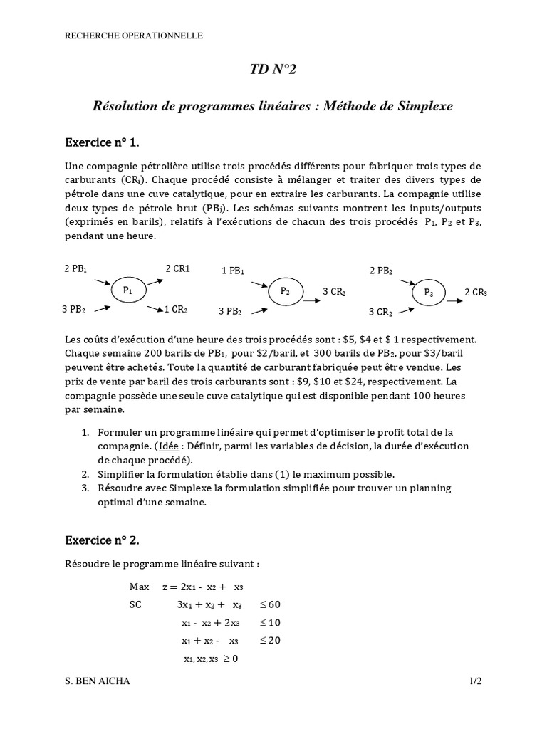 Optimisation des programmes linéaires | PDF | Théorie de la complexité ...