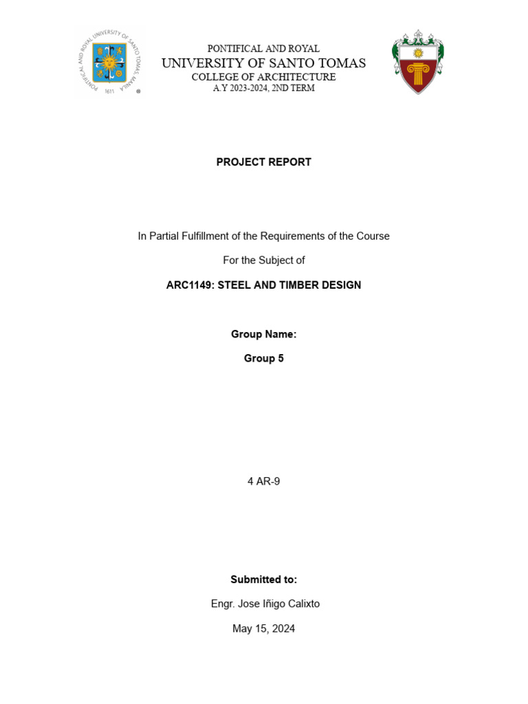 Steel and Timber Design Project Report | PDF | Bathroom | Lumber